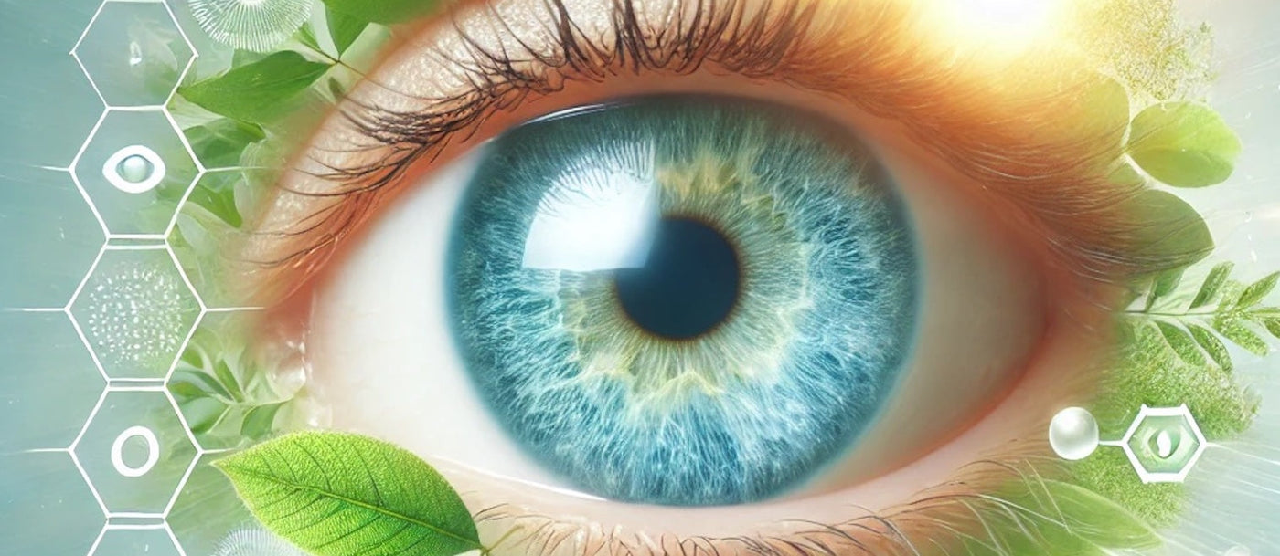 an eye and ayurvedic herbs